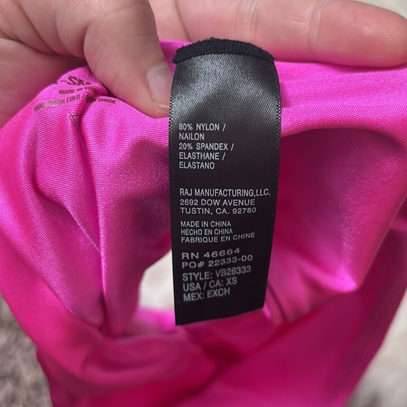NWOT Flawed VYB Pink Shiny Butter Up High Waist XS Swim Bottoms - Picture 7 of 10